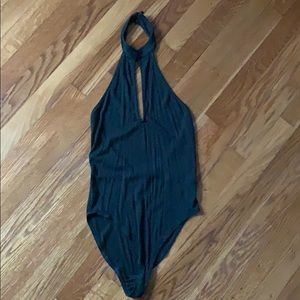 Forever 21 dark green bodysuit